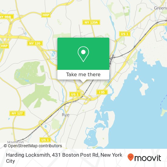 Mapa de Harding Locksmith, 431 Boston Post Rd