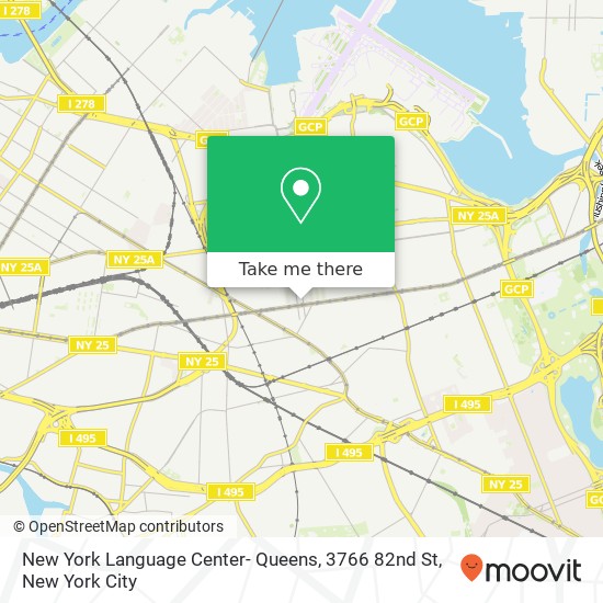 New York Language Center- Queens, 3766 82nd St map