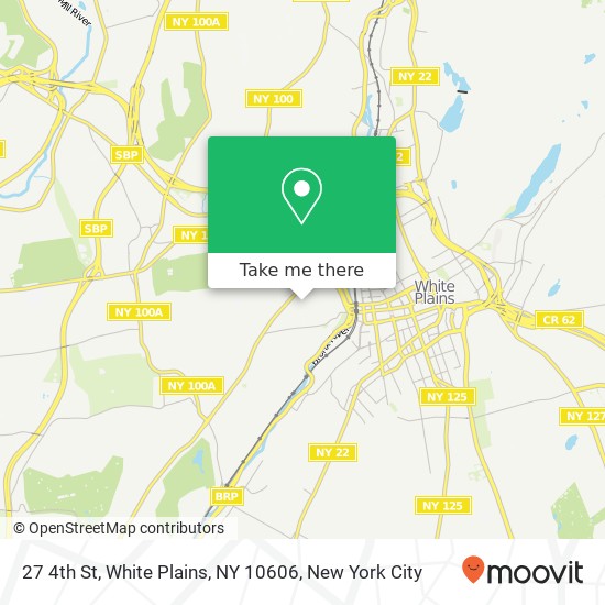 Mapa de 27 4th St, White Plains, NY 10606
