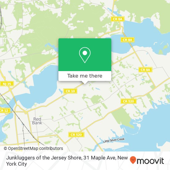 Mapa de Junkluggers of the Jersey Shore, 31 Maple Ave