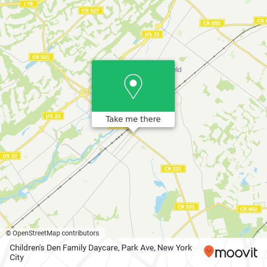 Mapa de Children's Den Family Daycare, Park Ave