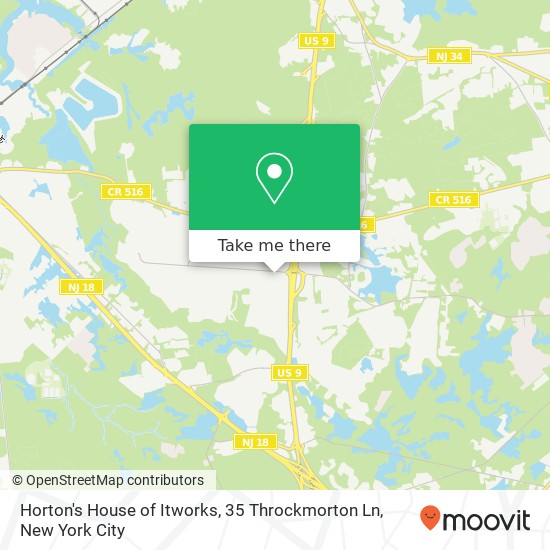 Mapa de Horton's House of Itworks, 35 Throckmorton Ln