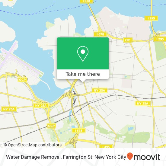 Water Damage Removal, Farrington St map
