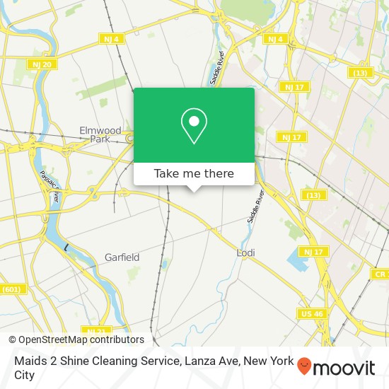 Mapa de Maids 2 Shine Cleaning Service, Lanza Ave