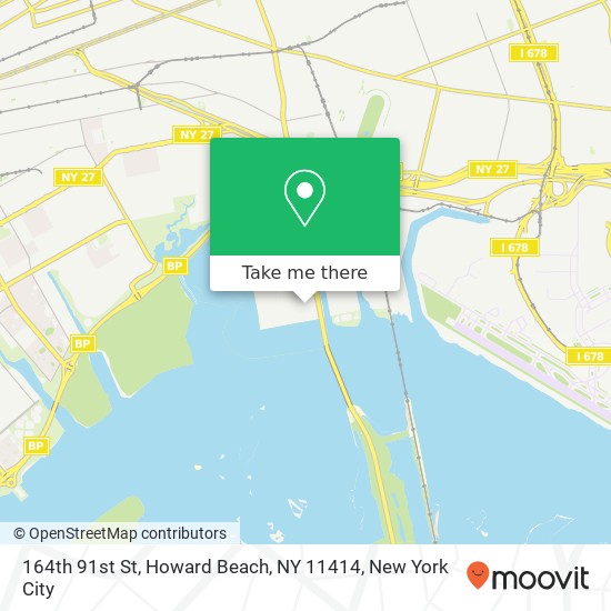 Mapa de 164th 91st St, Howard Beach, NY 11414