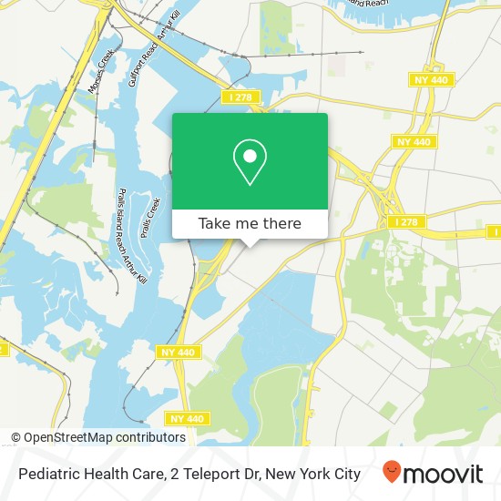 Pediatric Health Care, 2 Teleport Dr map