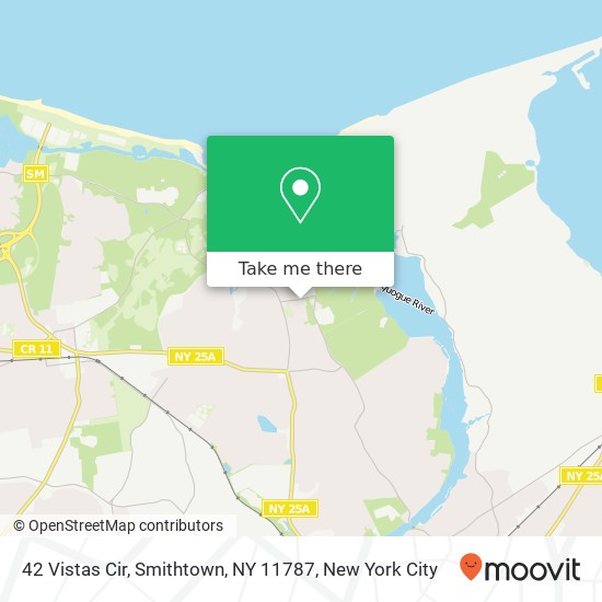Mapa de 42 Vistas Cir, Smithtown, NY 11787
