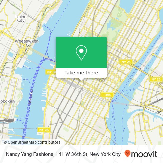 Mapa de Nancy Yang Fashions, 141 W 36th St