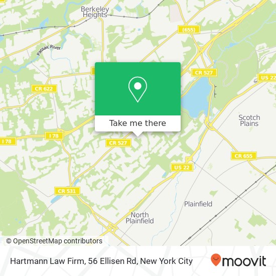 Hartmann Law Firm, 56 Ellisen Rd map