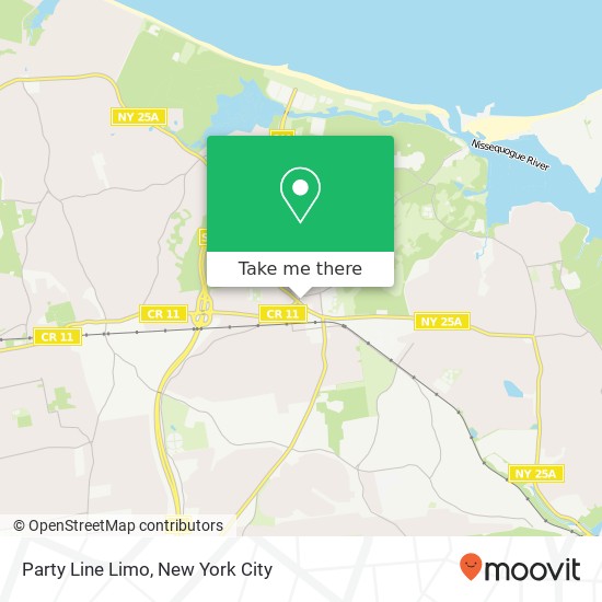 Party Line Limo map