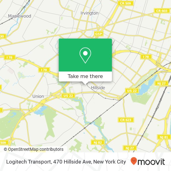 Logitech Transport, 470 Hillside Ave map