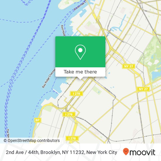 2nd Ave / 44th, Brooklyn, NY 11232 map