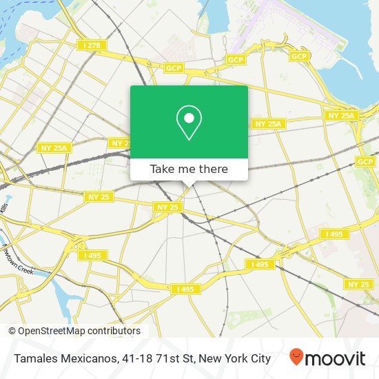 Mapa de Tamales Mexicanos, 41-18 71st St