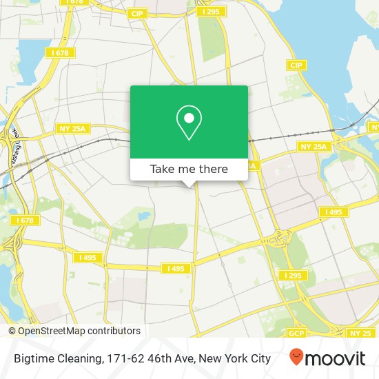 Mapa de Bigtime Cleaning, 171-62 46th Ave