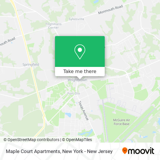 Mapa de Maple Court Apartments