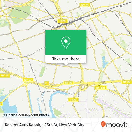 Mapa de Rahims Auto Repair, 125th St