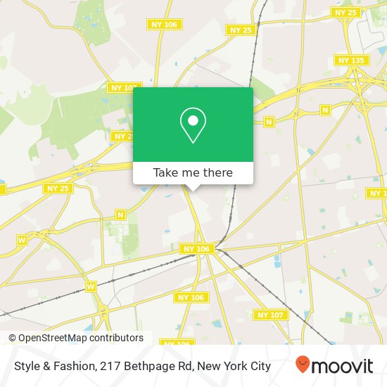 Mapa de Style & Fashion, 217 Bethpage Rd