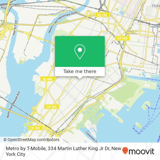 Metro by T-Mobile, 334 Martin Luther King Jr Dr map