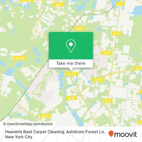 Mapa de Heaven's Best Carpet Cleaning, Ashdown Forest Ln