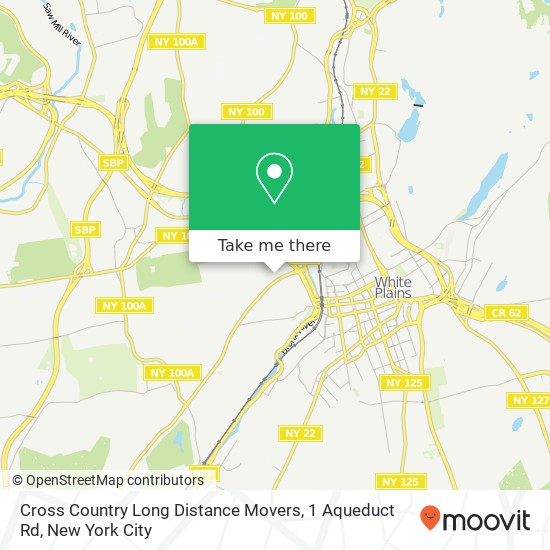 Cross Country Long Distance Movers, 1 Aqueduct Rd map