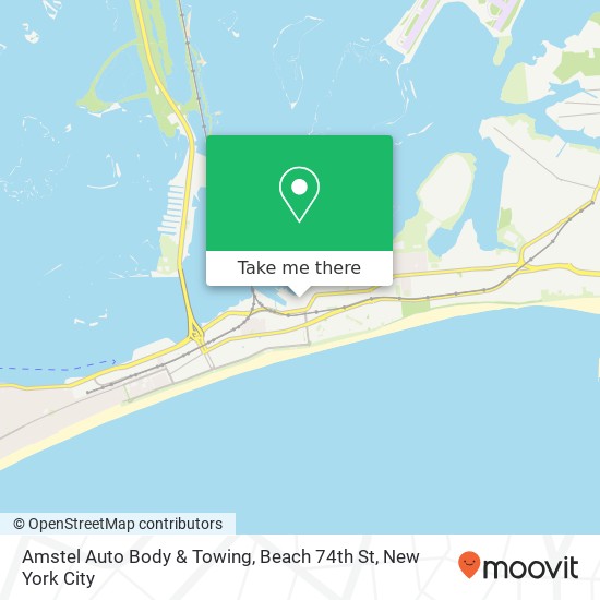 Mapa de Amstel Auto Body & Towing, Beach 74th St