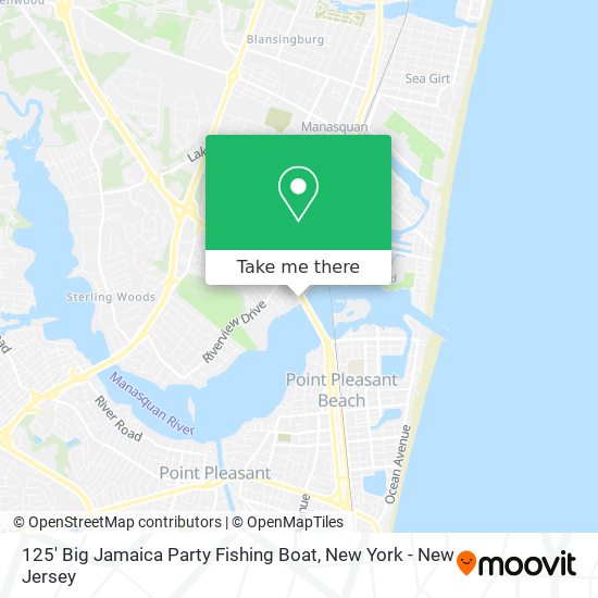 125' Big Jamaica Party Fishing Boat map