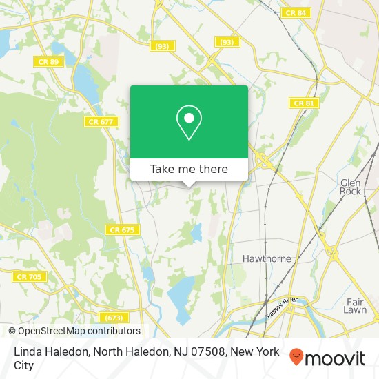 Mapa de Linda Haledon, North Haledon, NJ 07508