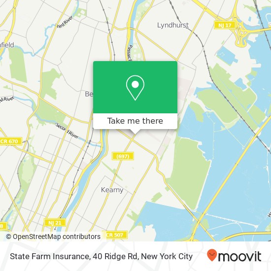 Mapa de State Farm Insurance, 40 Ridge Rd