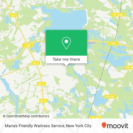 Mapa de Maria's Friendly Waitress Service