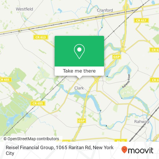 Reisel Financial Group, 1065 Raritan Rd map