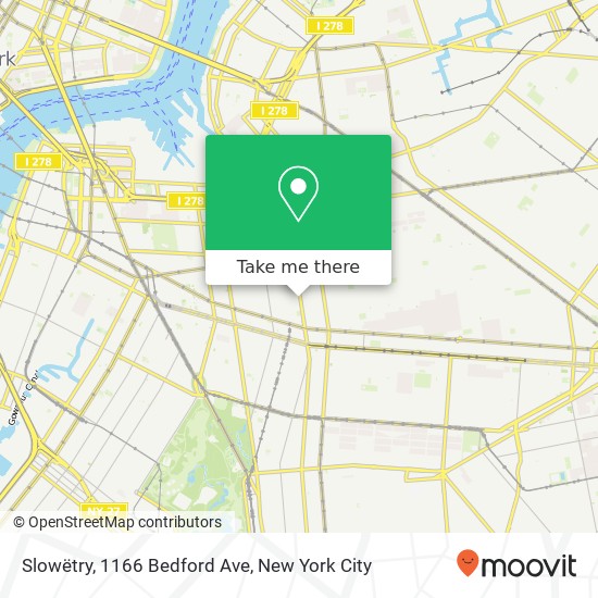 Mapa de Slowëtry, 1166 Bedford Ave