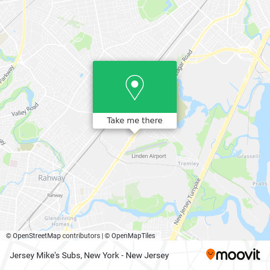 Mapa de Jersey Mike's Subs