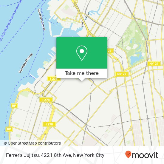 Mapa de Ferrer's Jujitsu, 4221 8th Ave