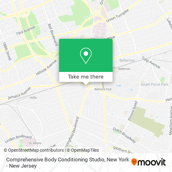 Mapa de Comprehensive Body Conditioning Studio