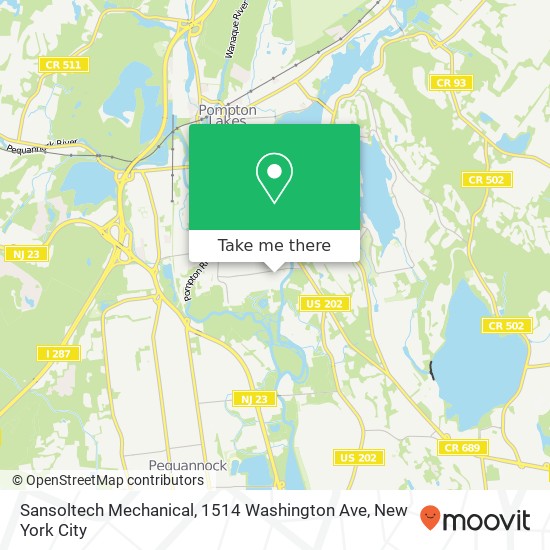 Sansoltech Mechanical, 1514 Washington Ave map