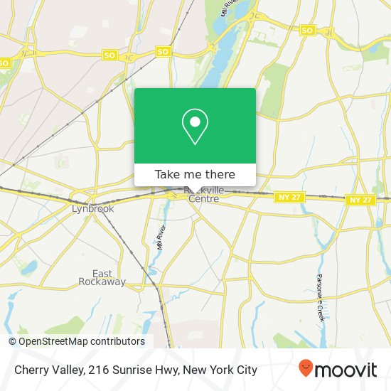 Mapa de Cherry Valley, 216 Sunrise Hwy