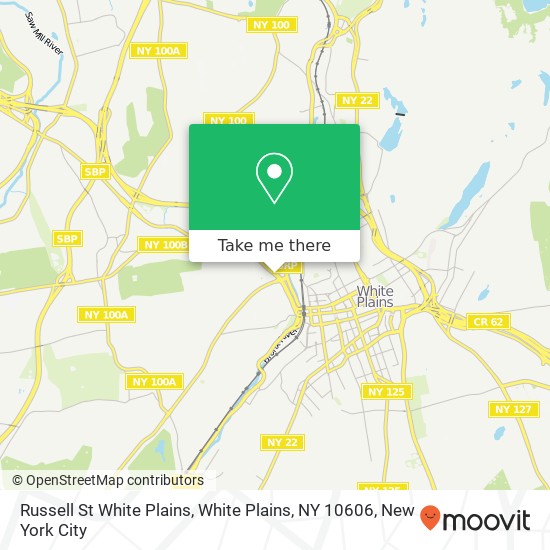 Mapa de Russell St White Plains, White Plains, NY 10606