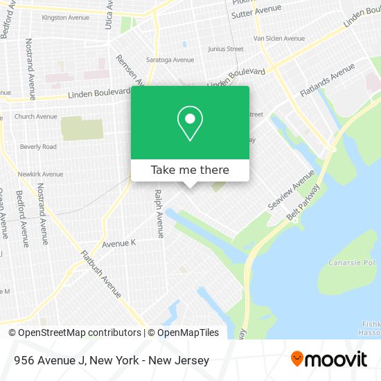 Mapa de 956 Avenue J