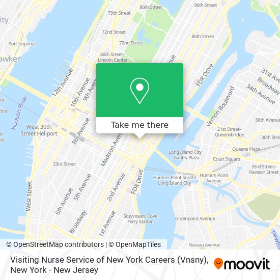 Visiting Nurse Service of New York Careers (Vnsny) map
