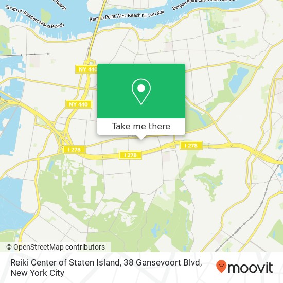Mapa de Reiki Center of Staten Island, 38 Gansevoort Blvd