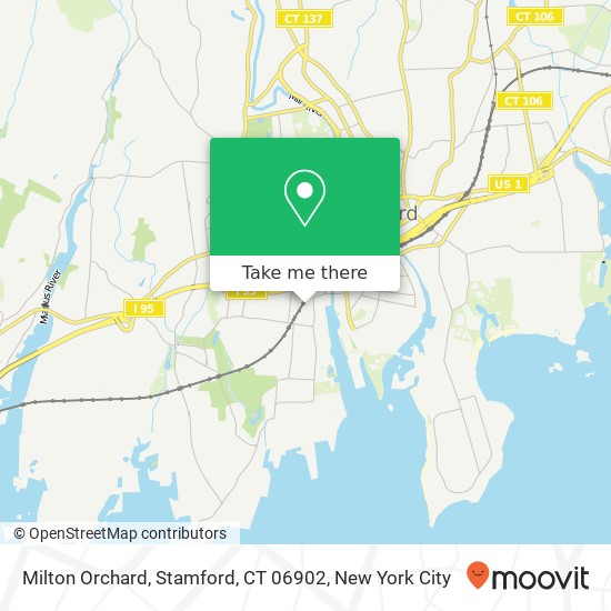 Milton Orchard, Stamford, CT 06902 map