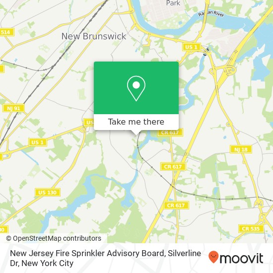 Mapa de New Jersey Fire Sprinkler Advisory Board, Silverline Dr