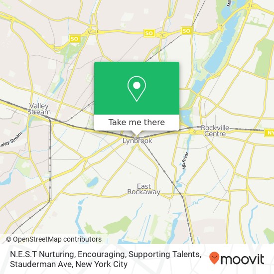 Mapa de N.E.S.T Nurturing, Encouraging, Supporting Talents, Stauderman Ave