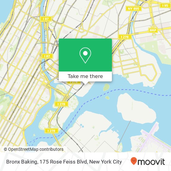 Mapa de Bronx Baking, 175 Rose Feiss Blvd