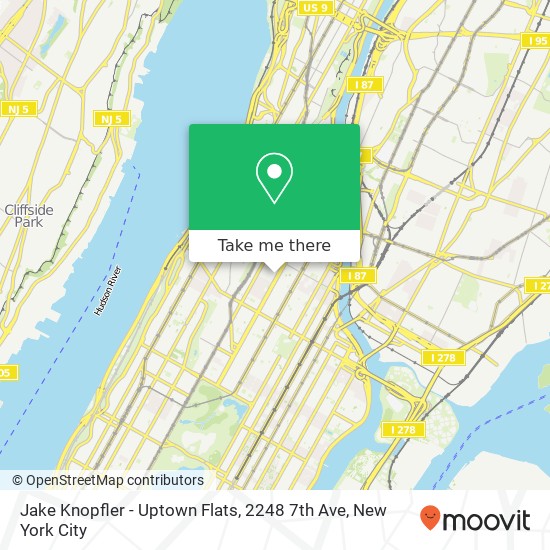 Jake Knopfler - Uptown Flats, 2248 7th Ave map