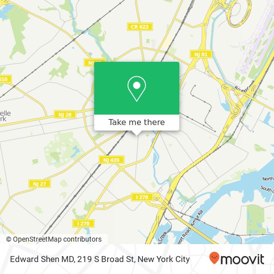 Edward Shen MD, 219 S Broad St map