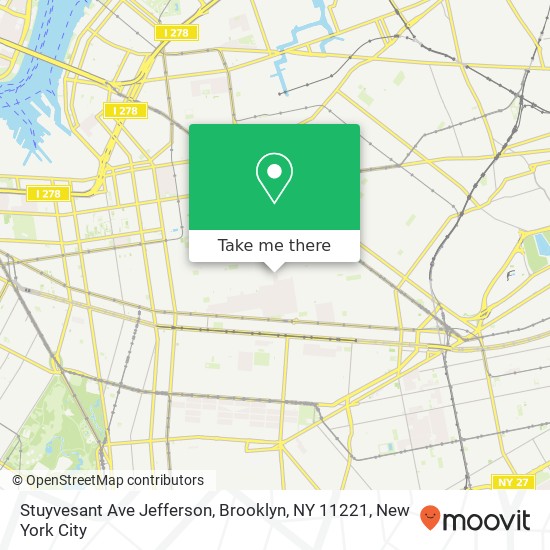 Stuyvesant Ave Jefferson, Brooklyn, NY 11221 map