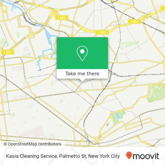 Mapa de Kasia Cleaning Service, Palmetto St