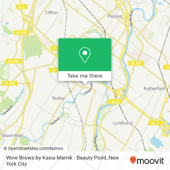Wow Brows by Kasia Marnik - Beauty Point map
