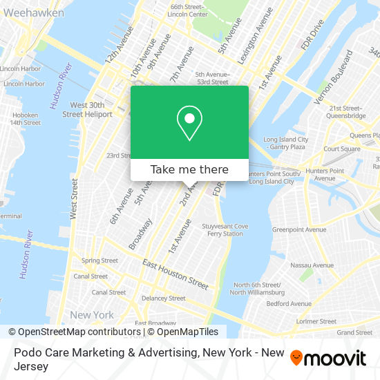 Mapa de Podo Care Marketing & Advertising